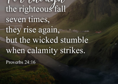 ~ Proverbs 24:16